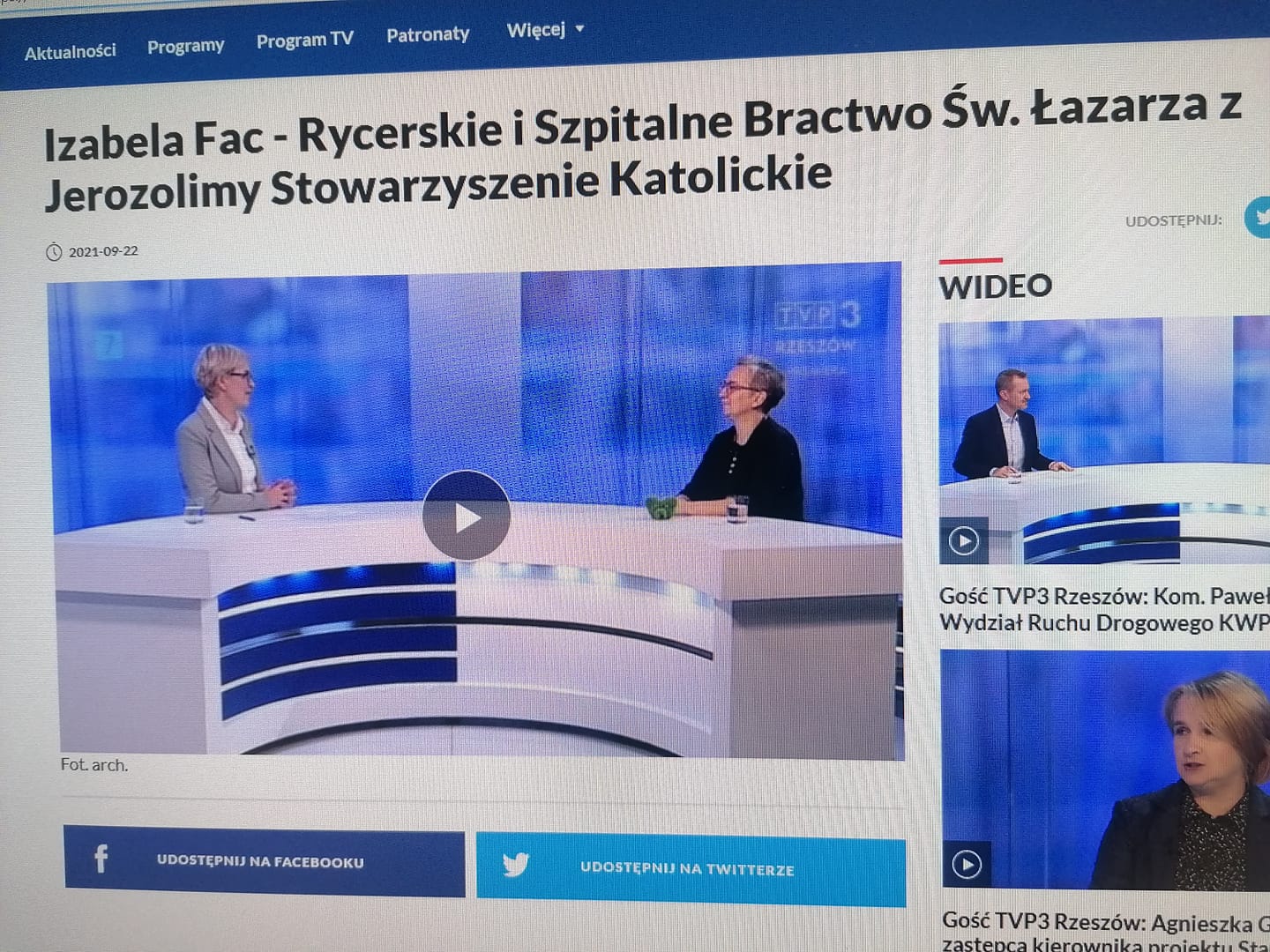 O BETANII i nie tylko – Gość TV Rzeszów