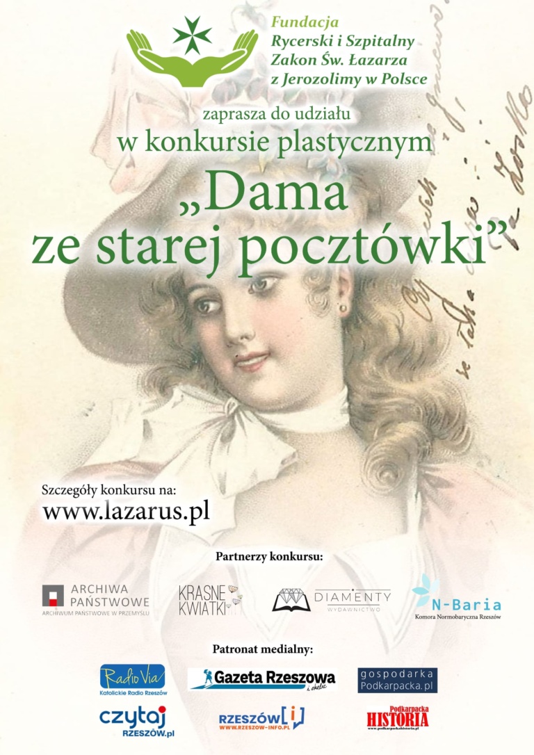 Konkurs plastyczny – „Dama ze starej pocztówki”