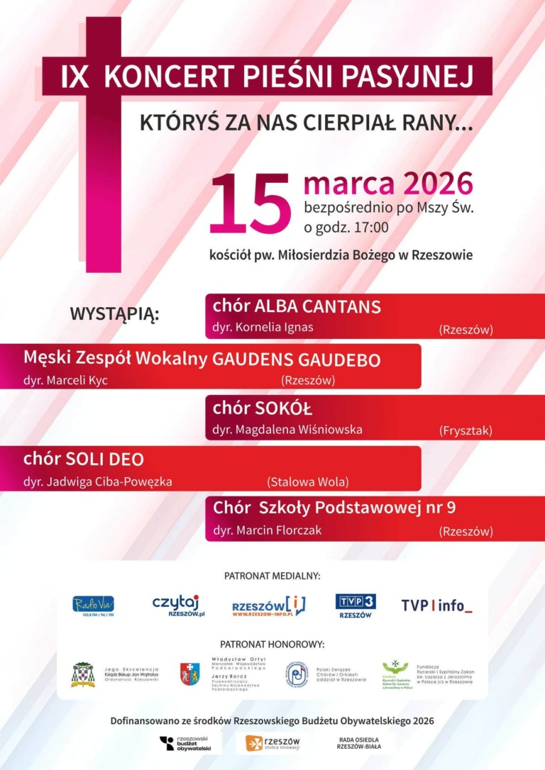 IX Koncert Pieśni Pasyjnej ,,Któryś za nas cierpiał rany..”